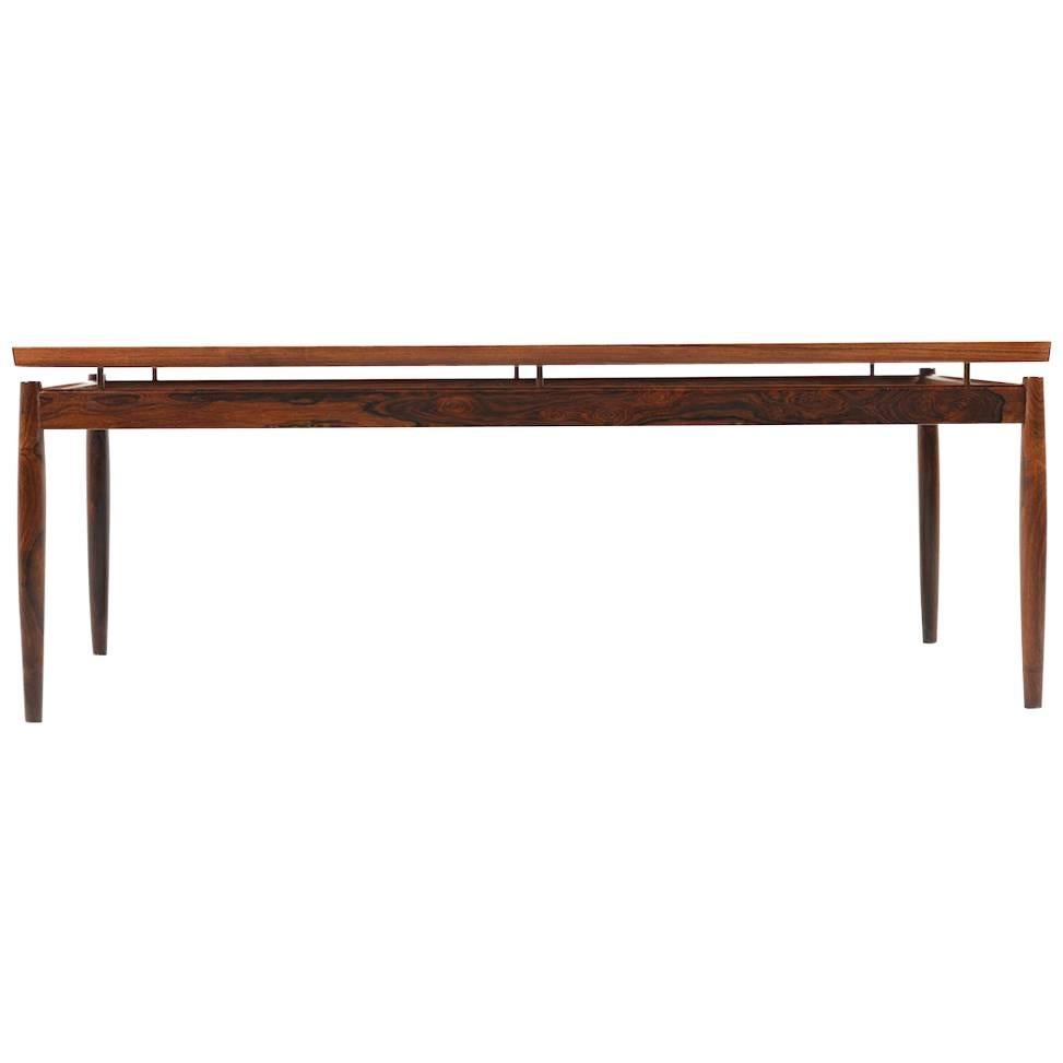 Rectangular Rosewood Sofa Table by Grete Jalk For Sale