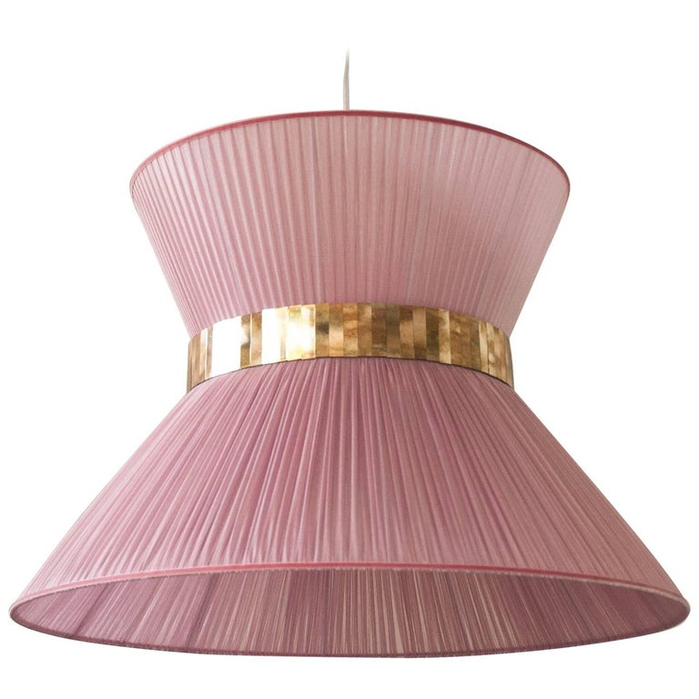 Tiffany Pendant Lamp 100 Cm Silk Shade Silvered Gl Ring Antique Tiffany Pendant Lamp 100 Cm Silk Shade Silvered Gl Ring Antique Br For
