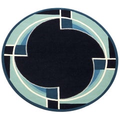 New Art Deco Style Circular Rug