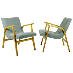 Pair of Café Ritter Armchairs Designed by Roland Rainer