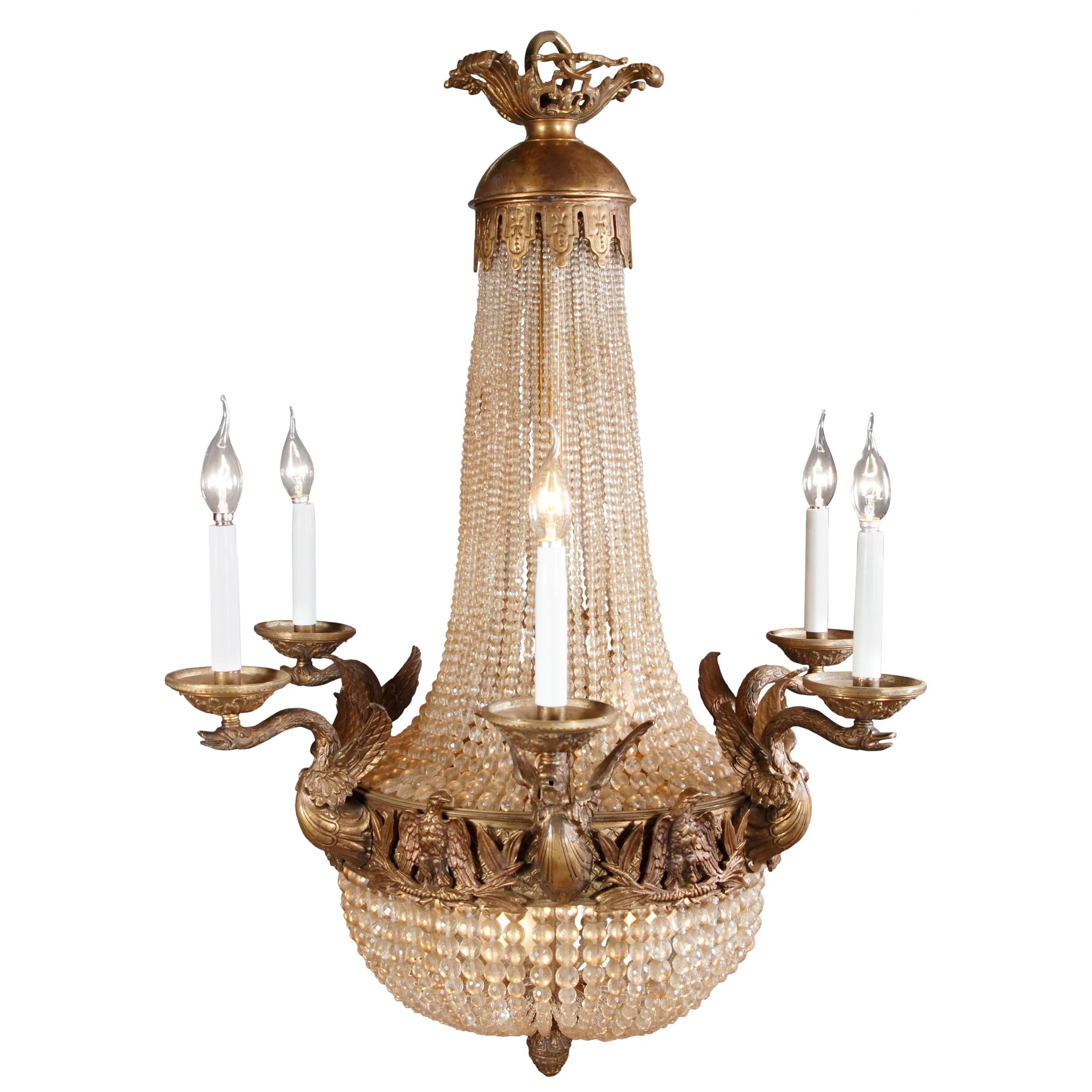 20th Century Empire Style Chandelier Referred to Empress Joséphine
