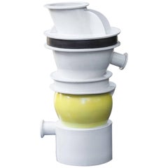 Ettore Sottsass Memphis Euphrates Porcelain Vase, 1983 6