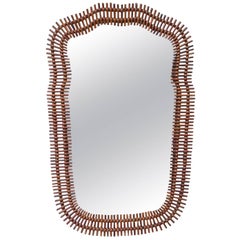 Franco Albini Asymmetric Bamboo Mirror