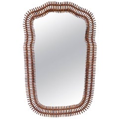 Franco Albini Asymmetric Bamboo Mirror