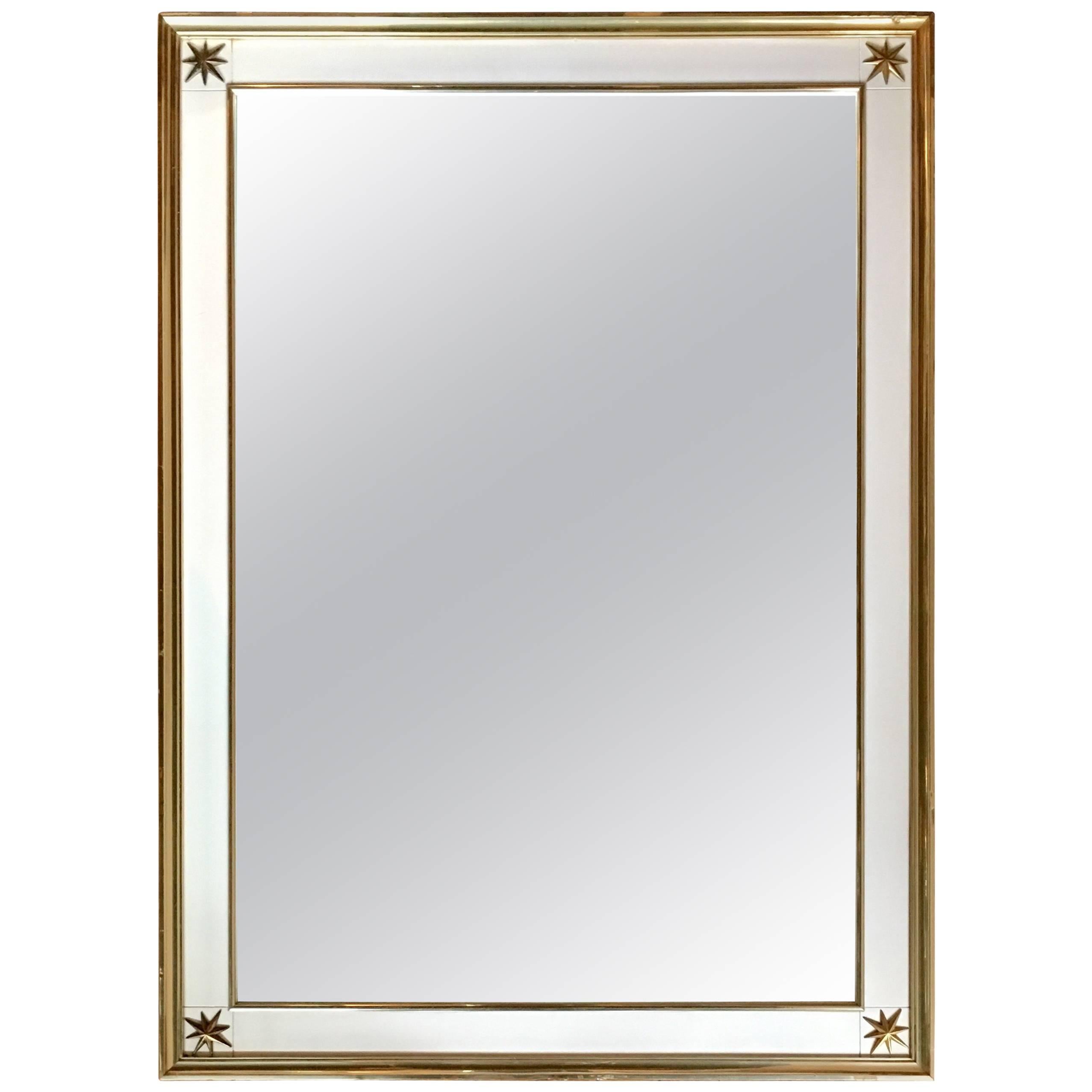 Renzo Rutili Brass Clad Star Mirror