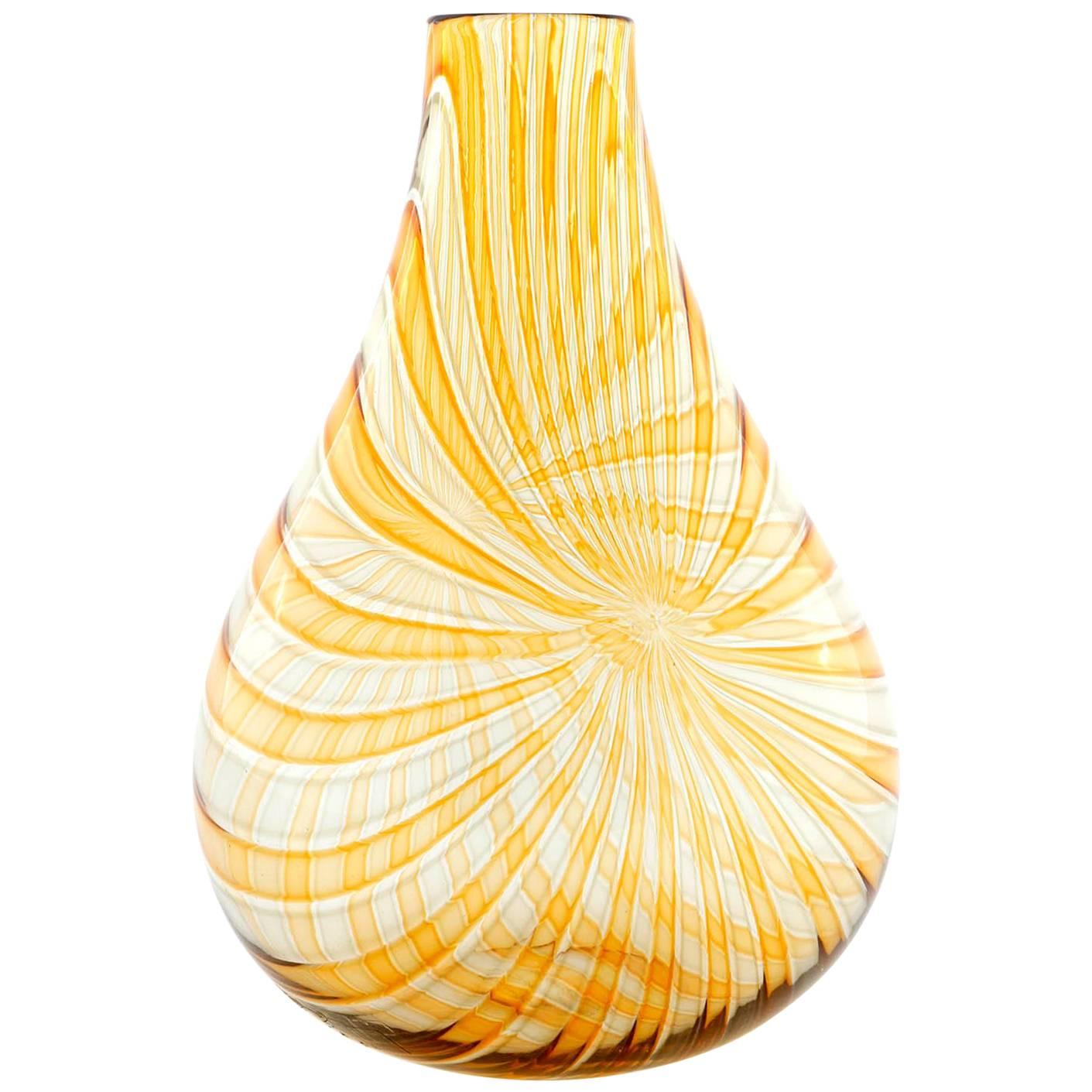 Glass Vase 'Samarcanda' Lino Tagliapietra for Effetre International, Italy, 1986