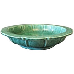 Dark Green Ceramic Bowl, Stamped XS, Danish Design, 1960s