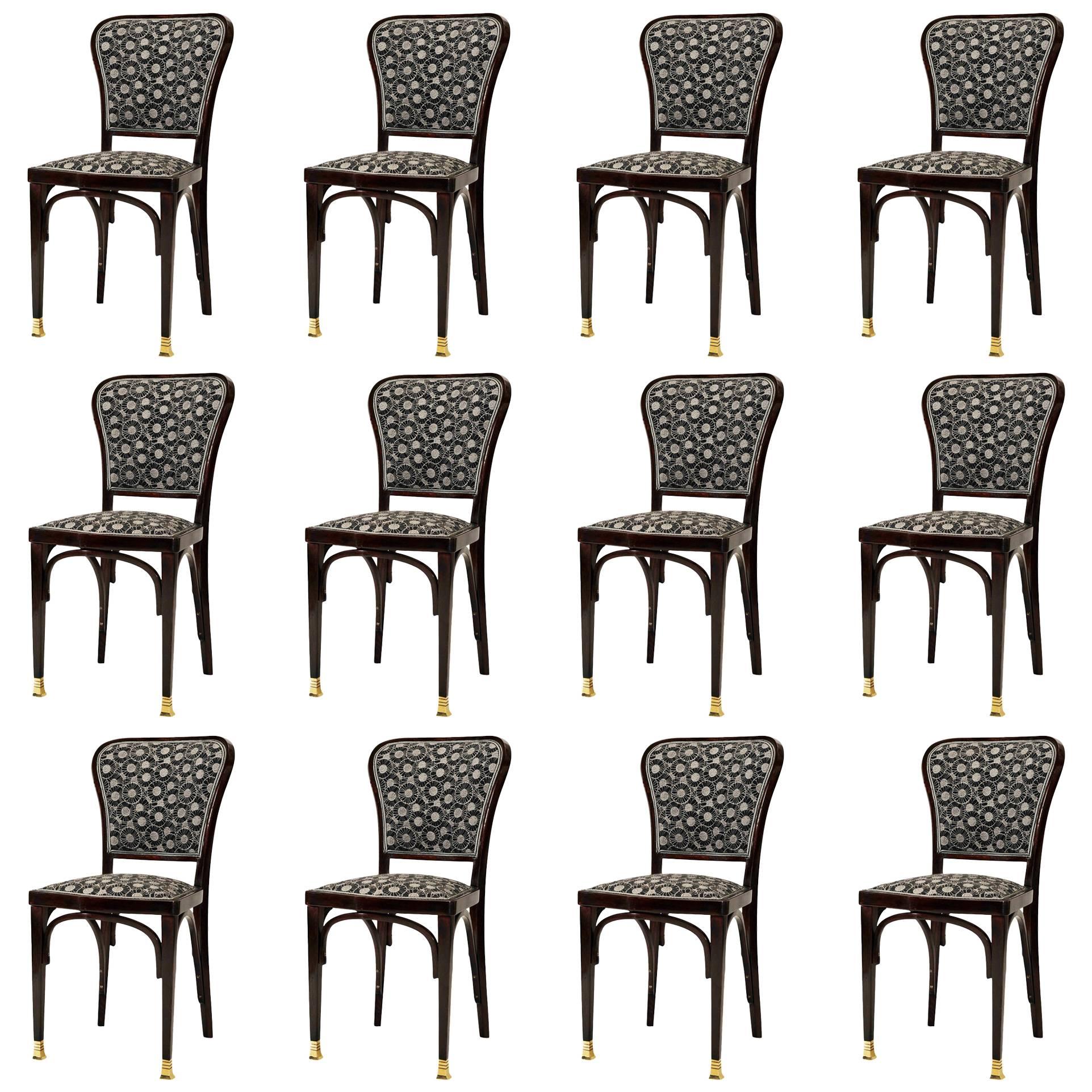 Dining Room Chairs by Gustav Siegel for J. J. Kohn Model 717