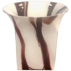 Large Sergio Asti Venini Murano Signed Glass Vase