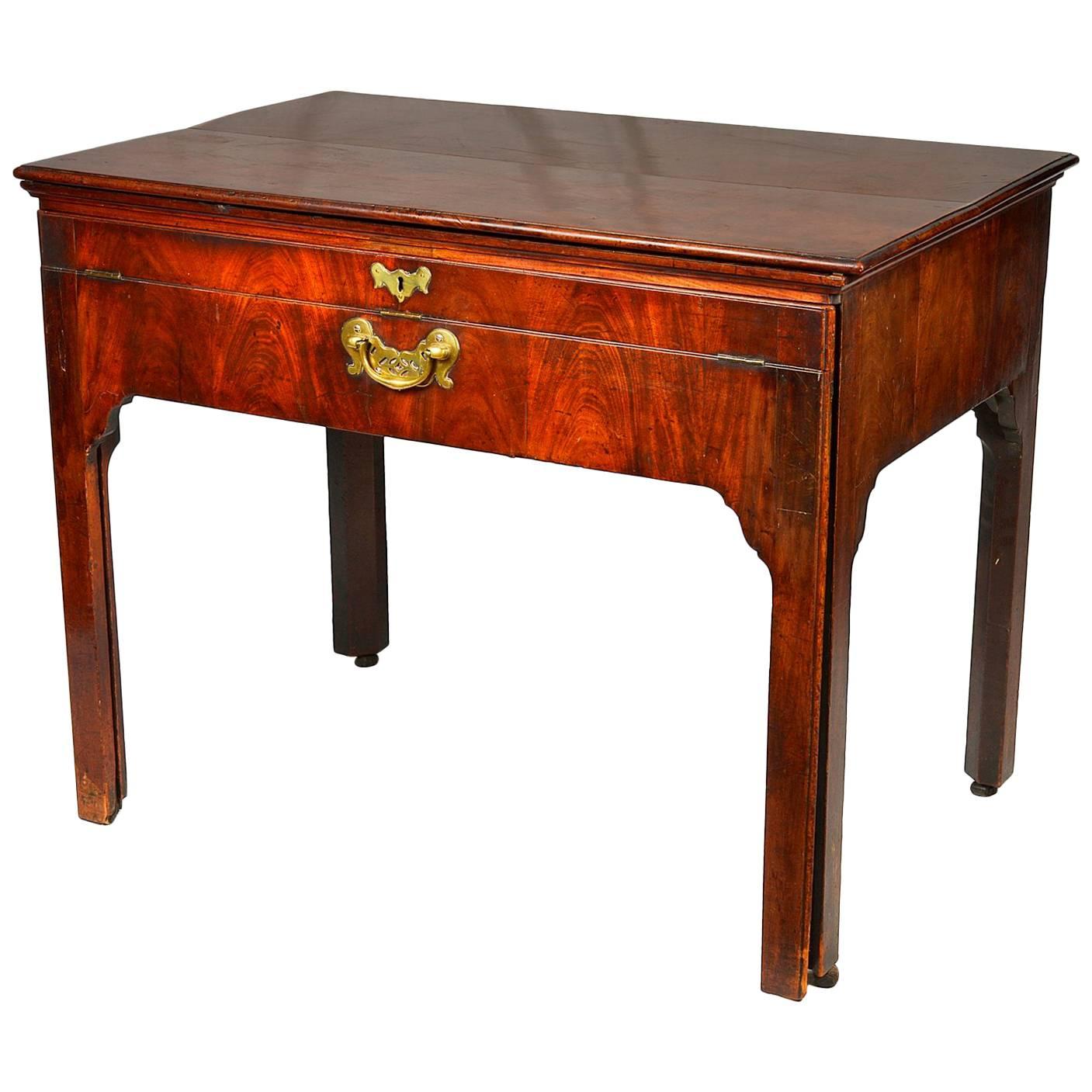 Georgian II Period Mahogany Architects Table For Sale