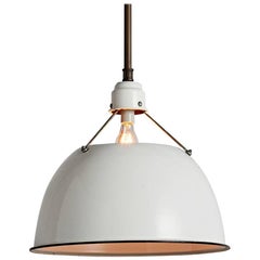 Enormous Industrial Pendant with 24" Enamel Shade by Abolite, circa 1960s 10