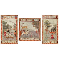 Set of Three Large and Impressive Arts and Crafts Tapestries, circa 1900