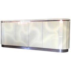 Race Track Mid-Century Modern Credenza