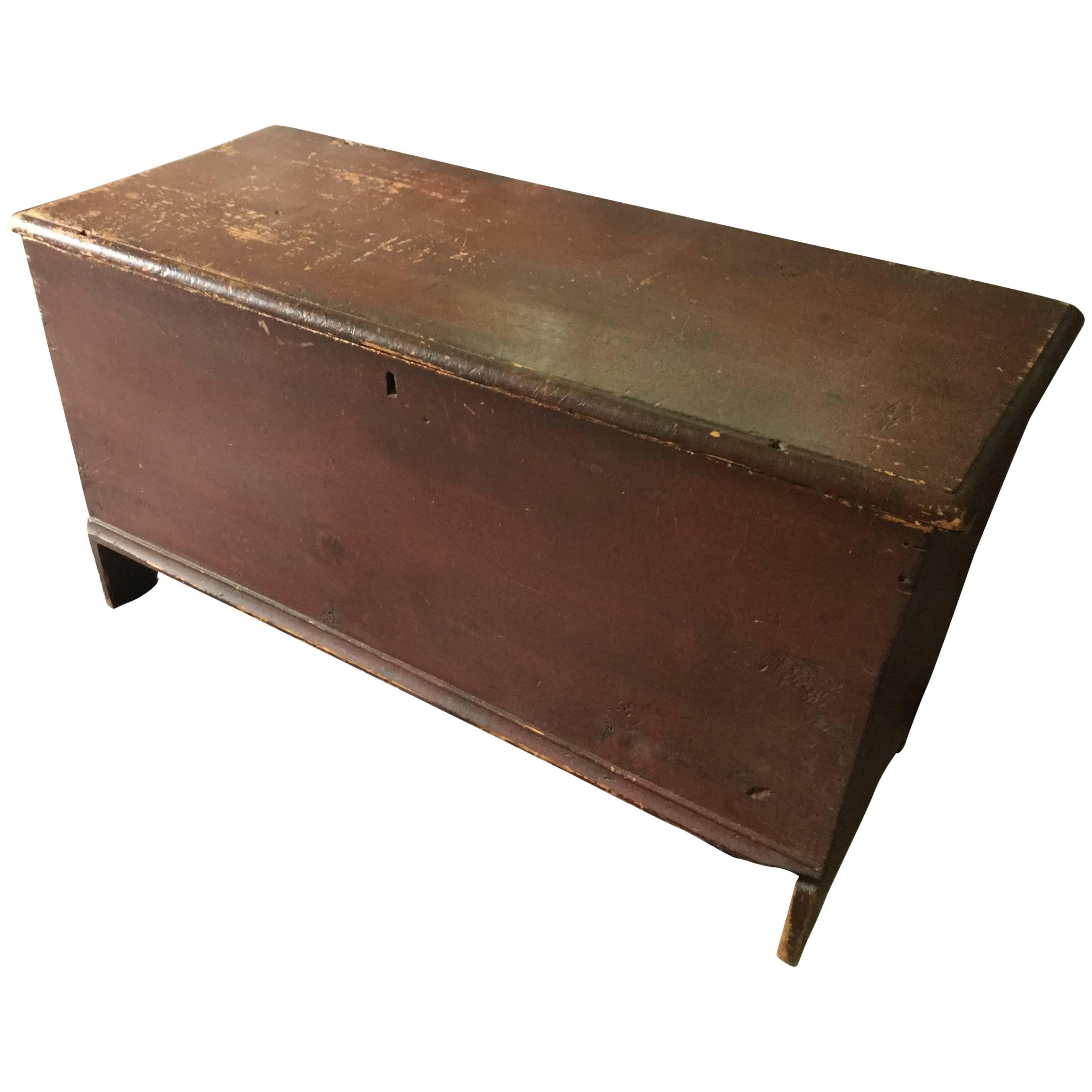 Early American Six Board Blanket Chest For Sale