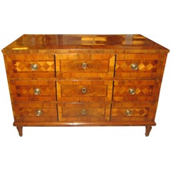 Antique Italian Neapolitan Parquetry Commode 7