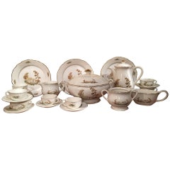 Set of French Dicoin Vieux Marseille China Dishes, Early 20th Century