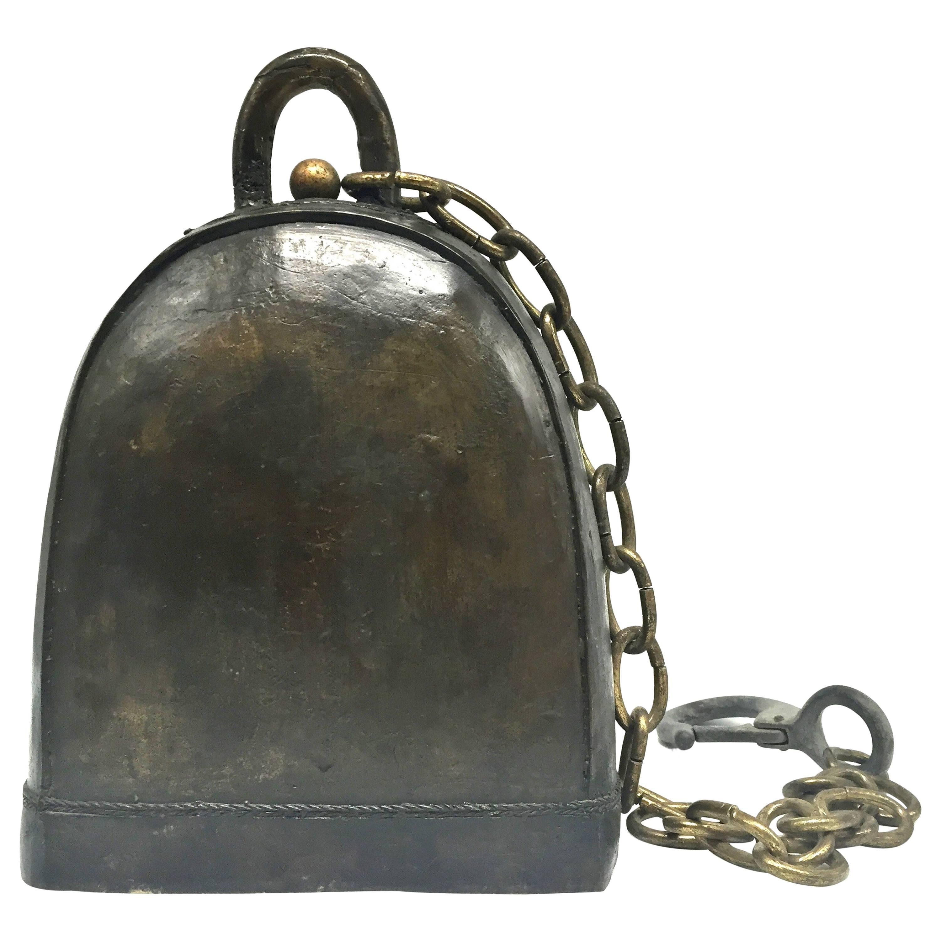 Bronze Antique Tibetan Temple Bell Substantial