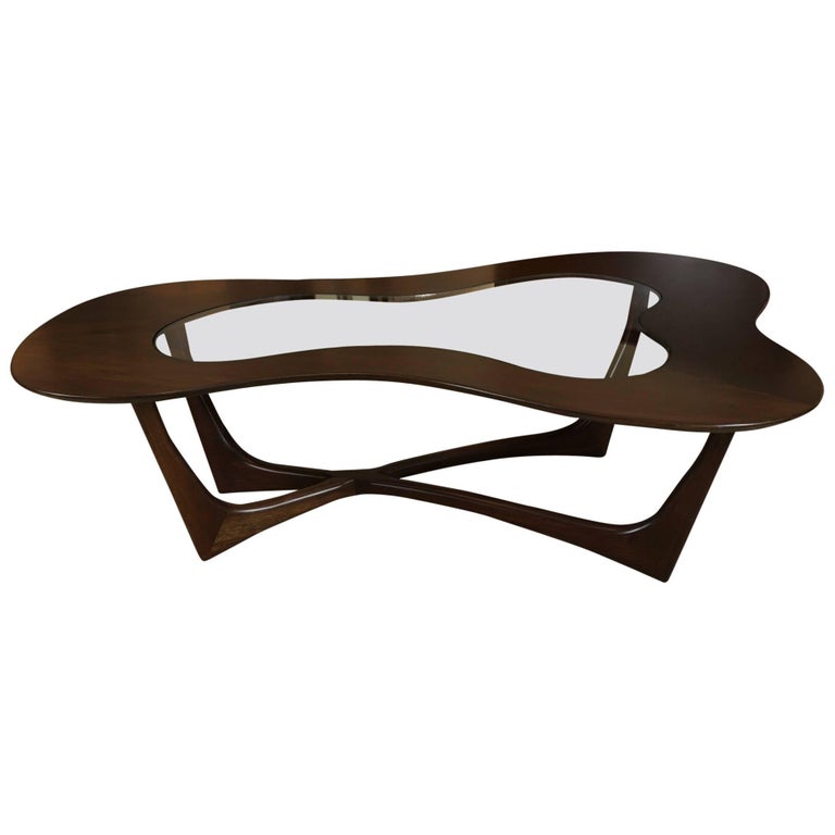 adrian pearsall coffee table in custom walnut for sale at 1stdibs adrian pearsall coffee table in custom walnut for sale at 1stdibs