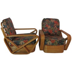 Vintage Rattan Lounge Chairs Style of Paul Frankl 5