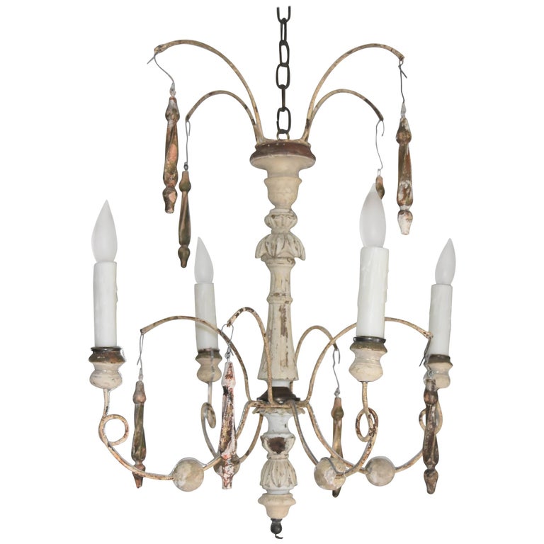Italian Spider Chandelier Made With Antique Parts At 1stdibs Italian Spider Chandelier Handmade With Antique Altar Elements And Iron