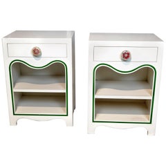 Dorothy Draper Pair of Nightstands, the Greenbrier Resort 1948