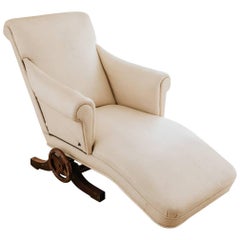 Antique 20th Century Chaise Lounge, le Surrepos du Docteur Pascaud