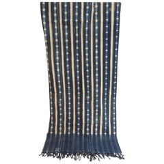 Vintage African Yoruba Reversible Cloth with Fringes