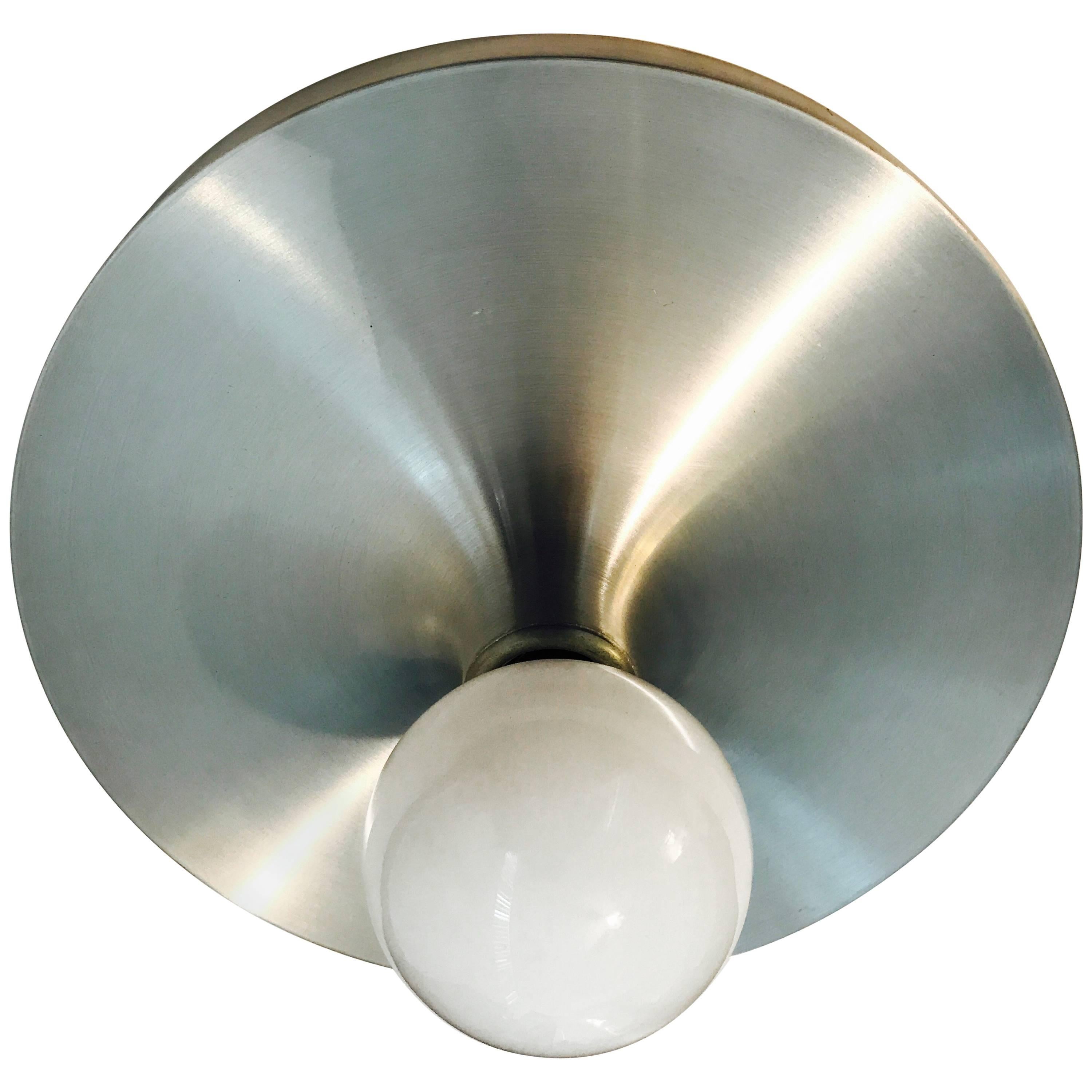 Honsel 1960s German Space Age Midcentury Flush Ceiling Wall Light