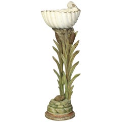 18th Century Italian Carved Wood Baptismal Font