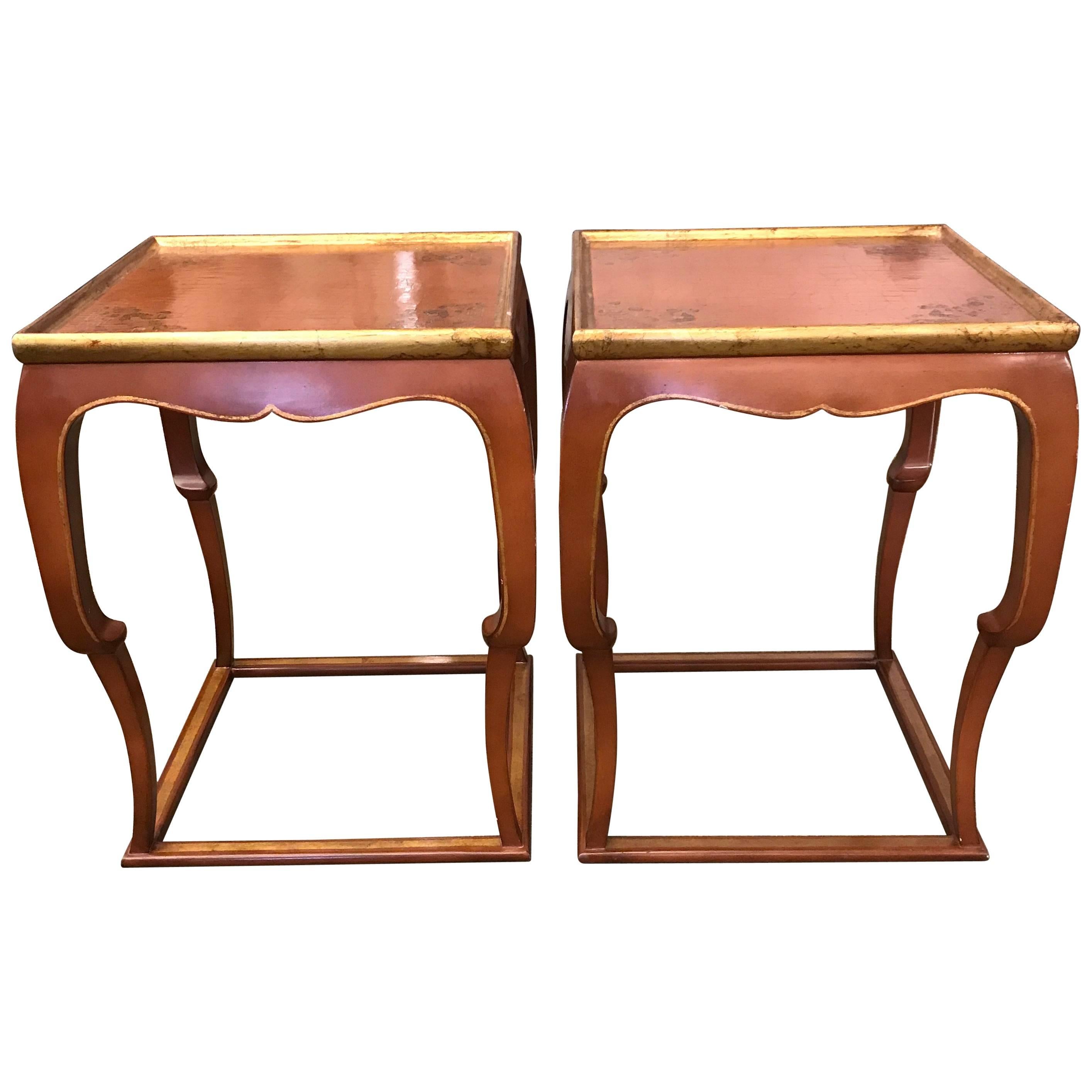Pair of Chinoiserie Side Tables