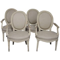Set of Four Swedish Armchairs