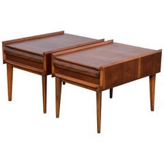 Retro Pair of Mid-Century Modern Andre Bus Designed End Tables