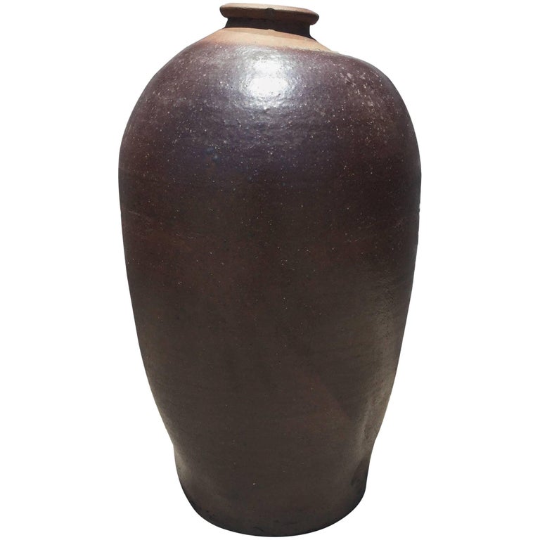 Tall Vintage European Ceramic Vase at 1stDibs
