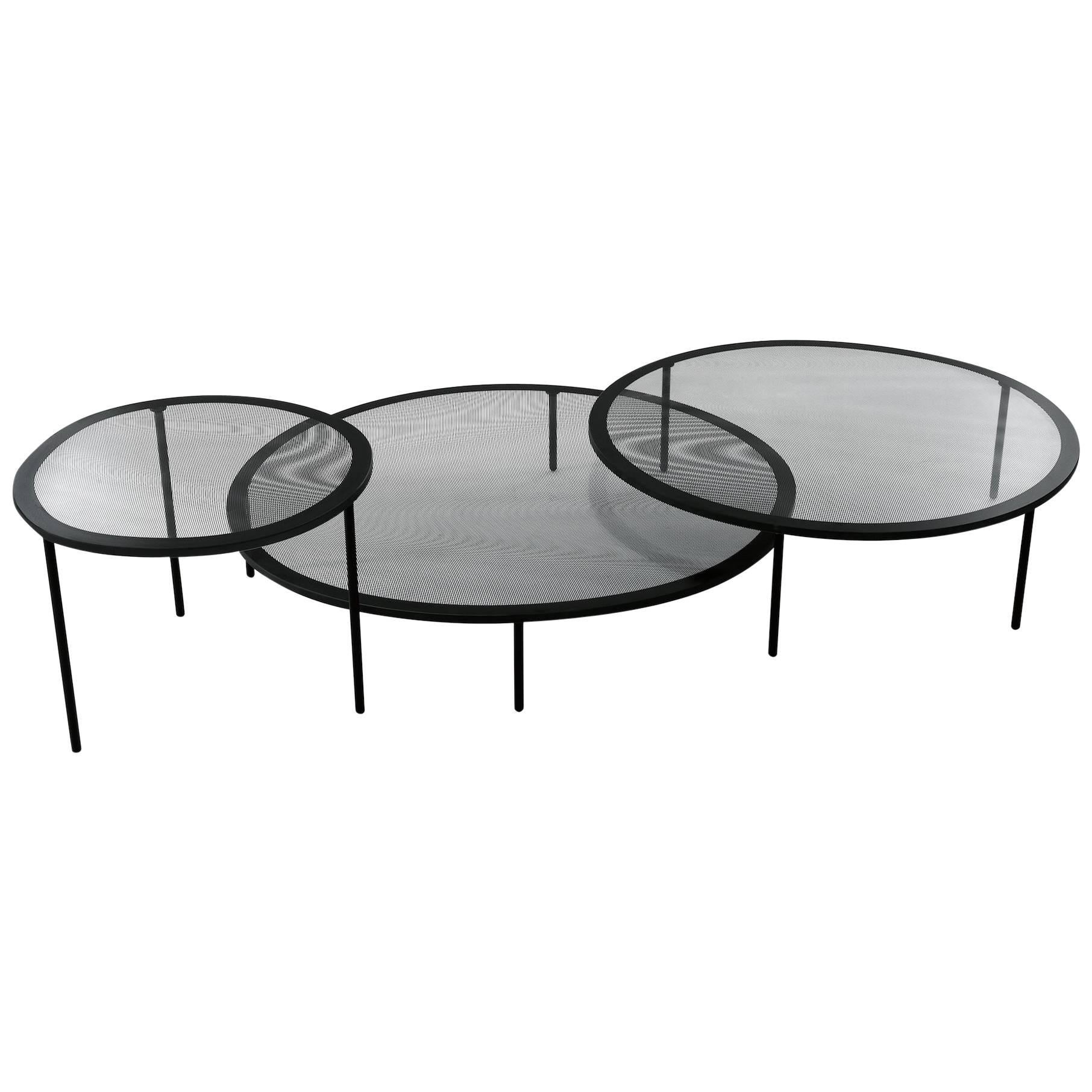 Gallotti & Radice Taffy Coffee Tables in Four Colors of Screen Printed Glass For Sale