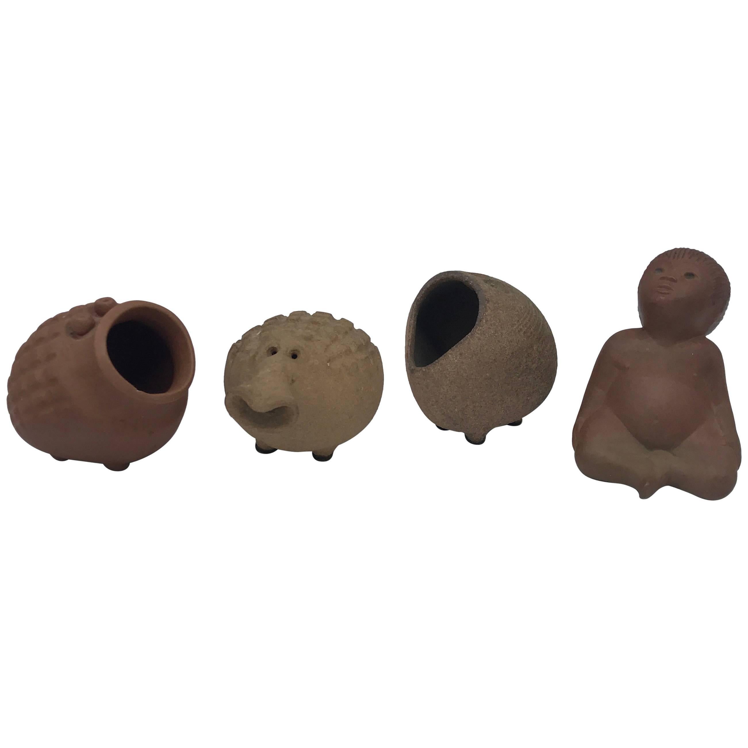 1970s Robert Maxwell Critter Sculptures, Set of Four