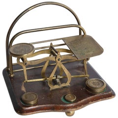 Antique Postal Scale and Letter Holder, circa 1900