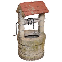 Vintage Concrete Wishing Well