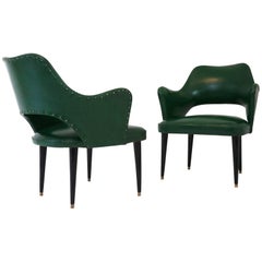 Osvaldo Borsani Attributed Cocktail Chairs