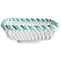 Vintage Primavera Ceramic Basket