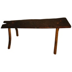 19th Century Handmade Oak Bench