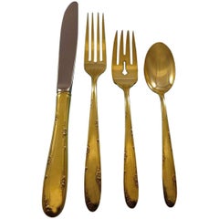 Madeira Gold by Towle Sterling Silver Flatware Set for Eight Service Vermeil