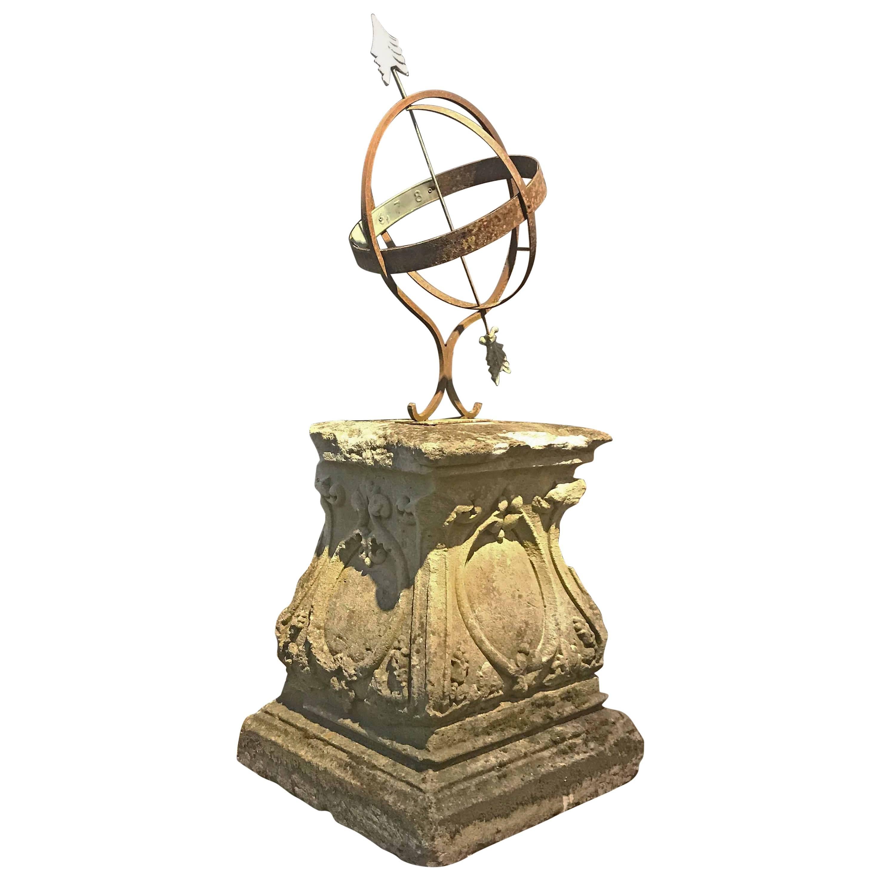 European Antique Sun Dial, circa 1500