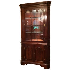 Traditional Mahogany Corner Cabinet