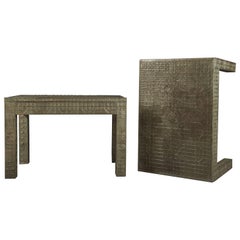 Antique Pair of Side Tables, India, 19th Century