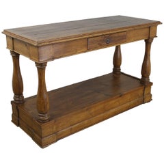 Handsome Antique Pine Console Table