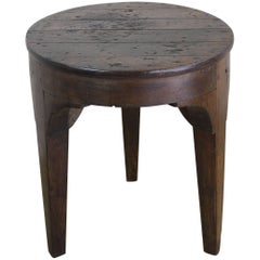 Antique Three-Legged Pine Table