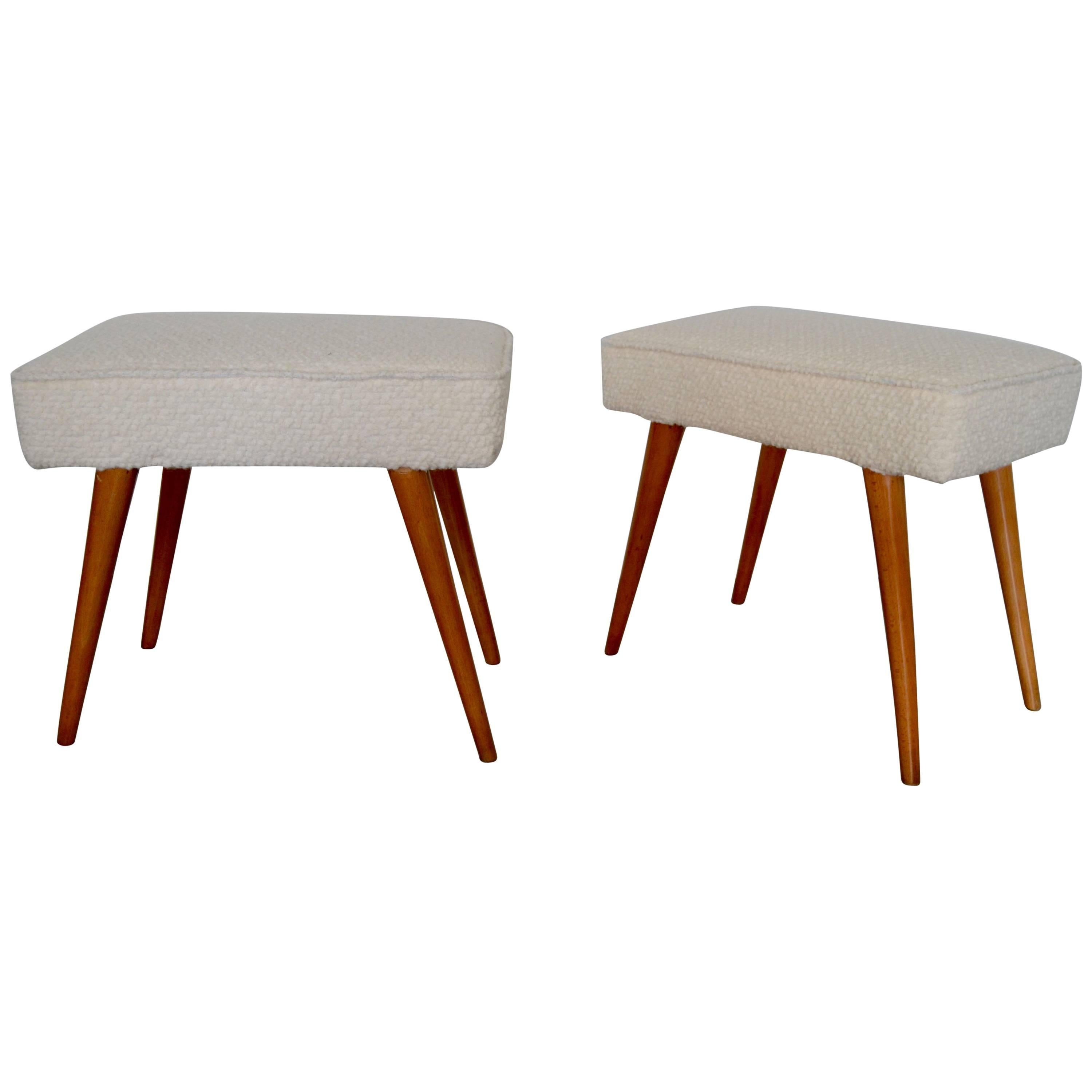Pair of 1950s, Italian Stools For Sale