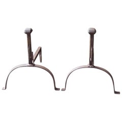 18th Century, French Andirons or Firedogs