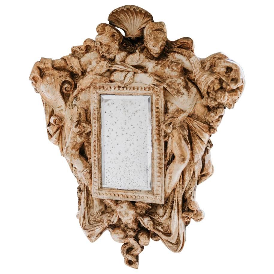 19th Century Plaster Mirror