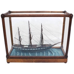 Model of a Three-Masted Clipper Ship